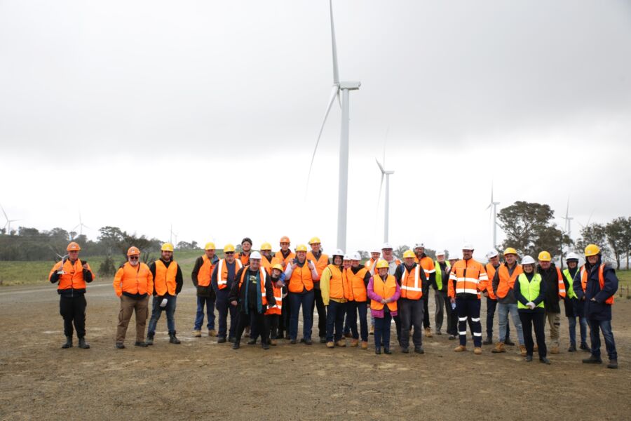 Community visitors at Crudine Ridge Wind Farm