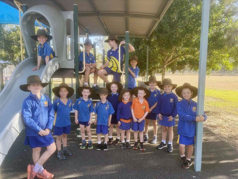 Students in front of playground CR edit
