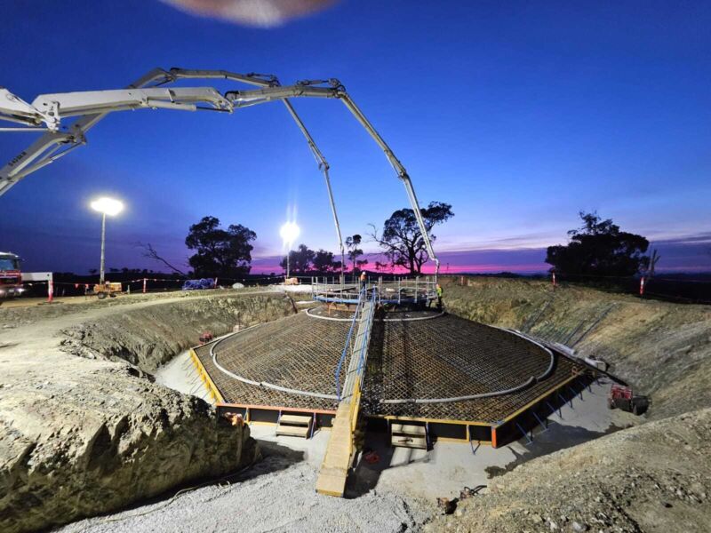 29250926 WTG 05 Start of Foundation Pour