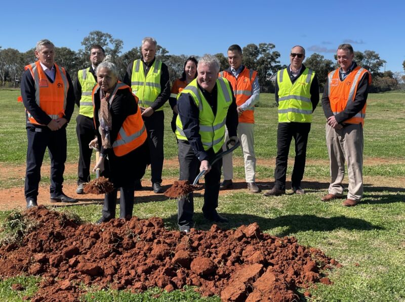 UWF 02 Wastewater treatment plant sod turn 20250811